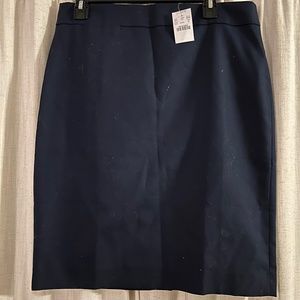 Blue J.Crew pencil skirt